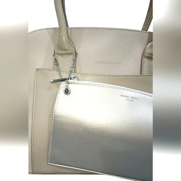 Davis Jones Top Handle Bag Beige - Picture 4 of 9